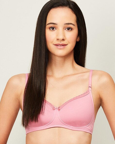 T-shirt Bra with Bow Accent