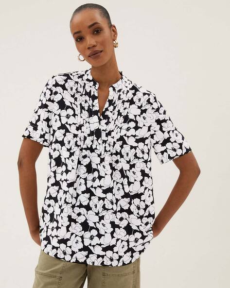 Buy Black & white Tops for Women by Marks & Spencer Online