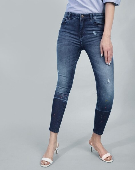 Buy Grey Jeans & Jeggings for Women by FREEHAND Online