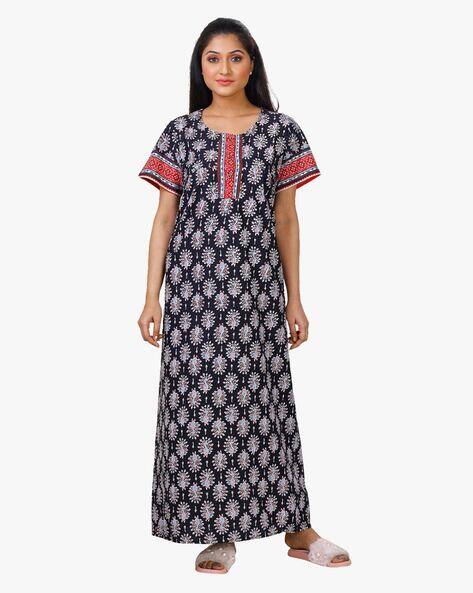 Buy Black Nightshirtsu0026Nighties for Women by SHYLA Online | Ajio.com