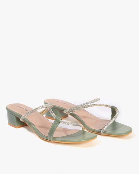 Pale best sale green sandals