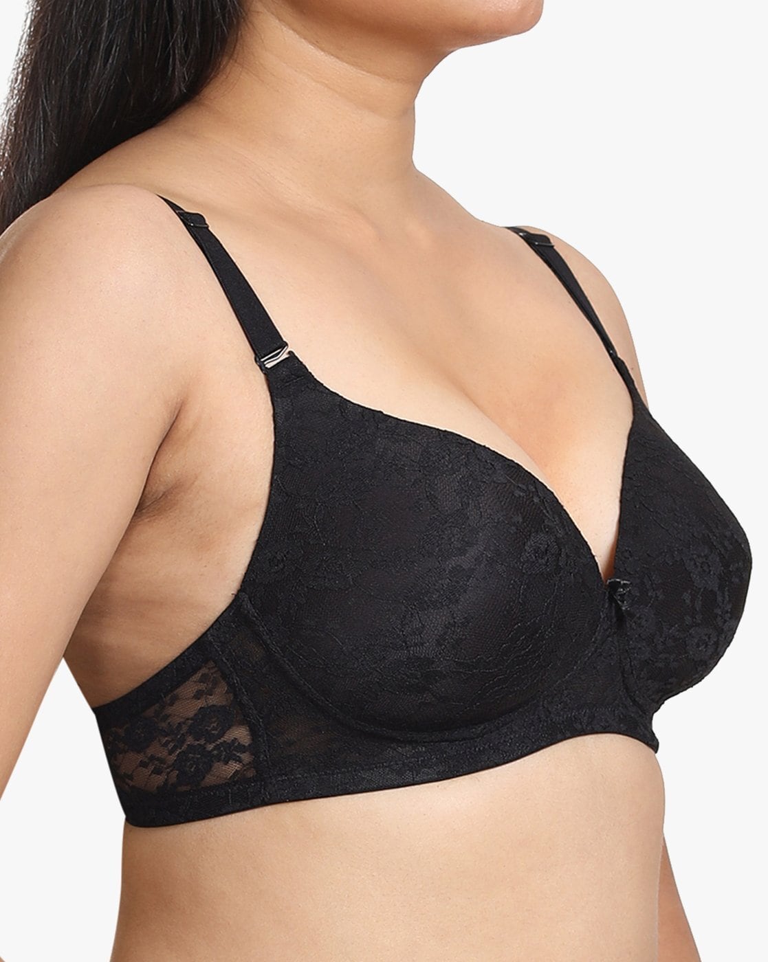 Shyle Nylon Spandex Black Push Up Bra - Get Best Price from Manufacturers &  Suppliers in India