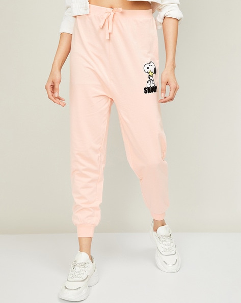 Buy Peach Track Pants for Women by Ginger by Lifestyle Online 