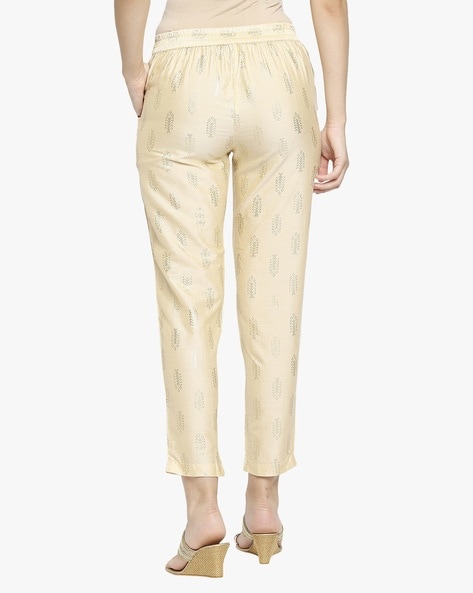 Golden Trousers for Women  Online Trousers  Andaz e Hunar