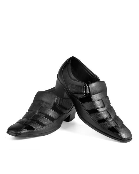 Mens black dress discount sandals