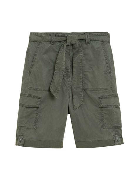 Cargo Shorts with Tie-Up