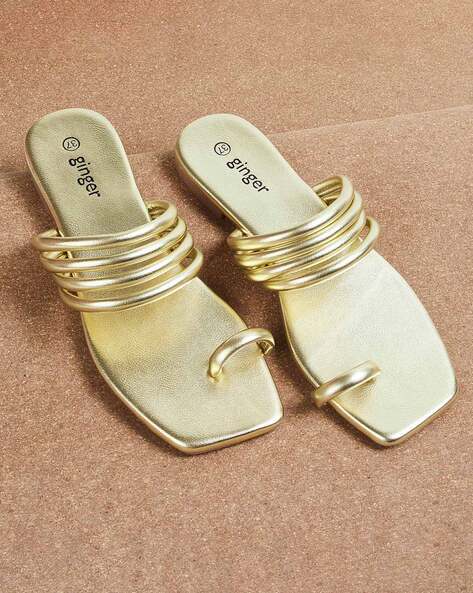 Women's Roman Flat Sandals Solid Color Closed Toe Buckle - Temu