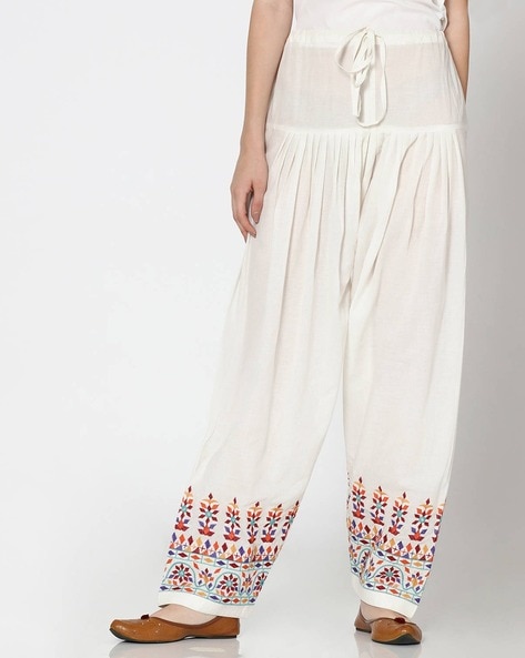 Geometric Embroidered Patiala Pants Price in India