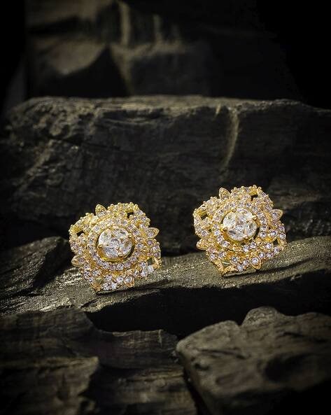 Mars 14K Rose Gold 0.22ct. Diamond Floral Accent Stud Earrings 26896 —  Cirelli Jewelers