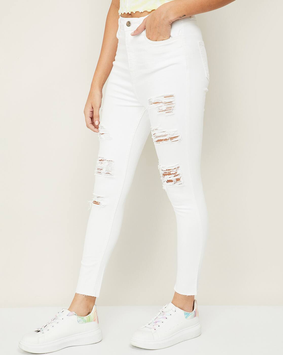 Buy White Jeans \u0026 Jeggings for Women by 