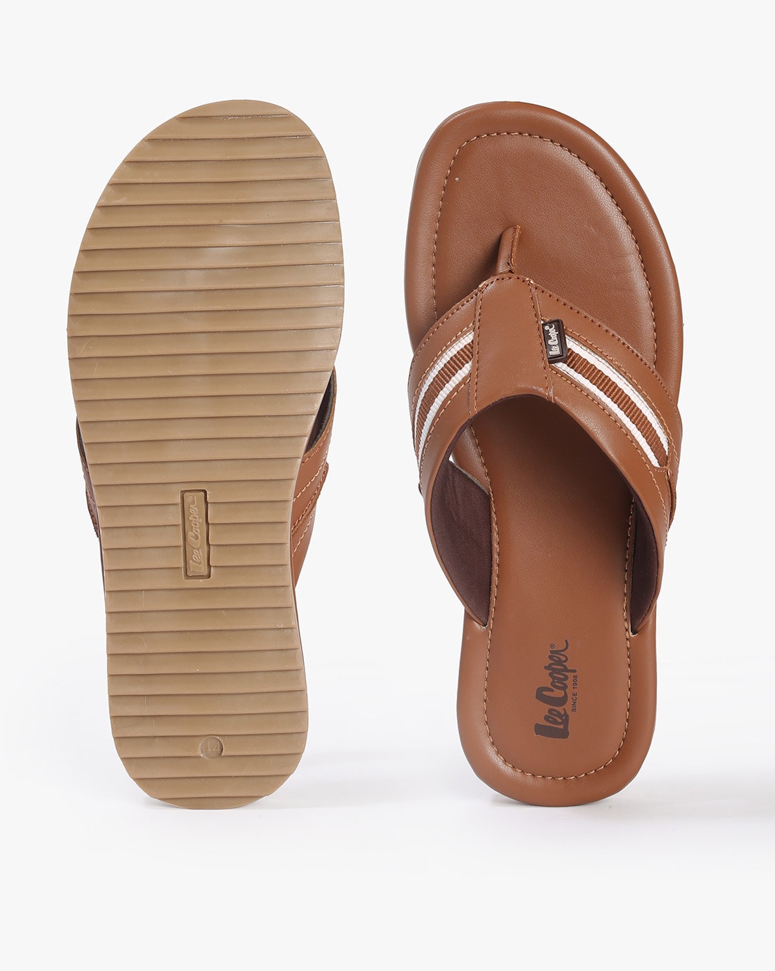 Lee Cooper Men's Tan Leather Outdoor Sandals - 7 UK : Amazon.in: Fashion