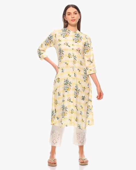 Buy Yellow Kurtas for Women by ATEESA Online Ajio