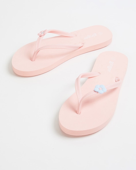 Pink discount thong slippers