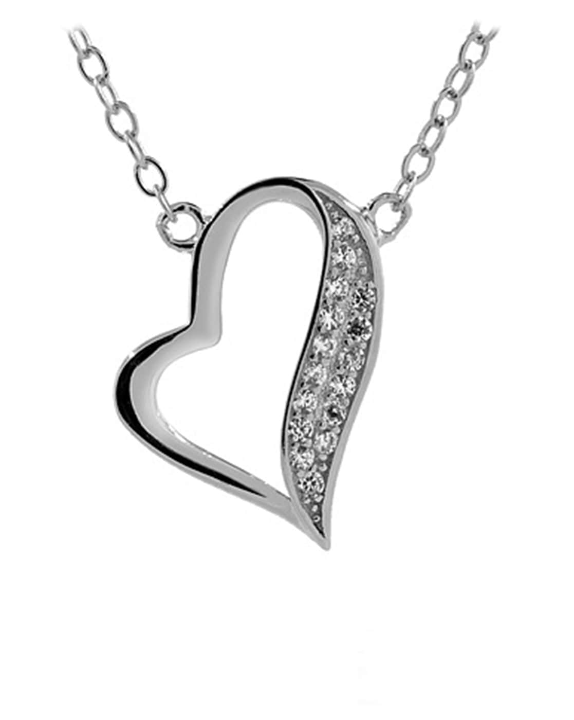 sterling silver heart necklace