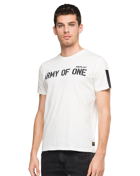 Army Of One Printed Jersey T shirt