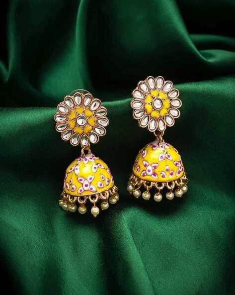 Buy Gold-Toned Earrings for Women by Bevogue Online
