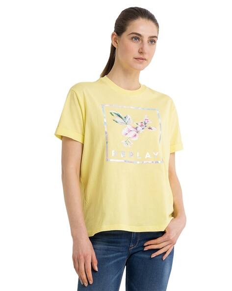 Buy Yellow Tshirts for Women by REPLAY 