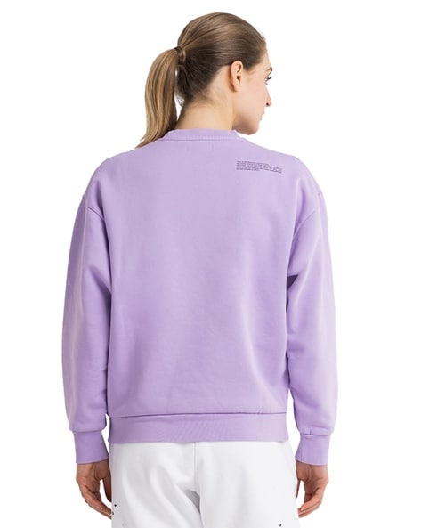 Purple WOMAN Oversize Fit Long Sleeve Sweatshirt 2656072
