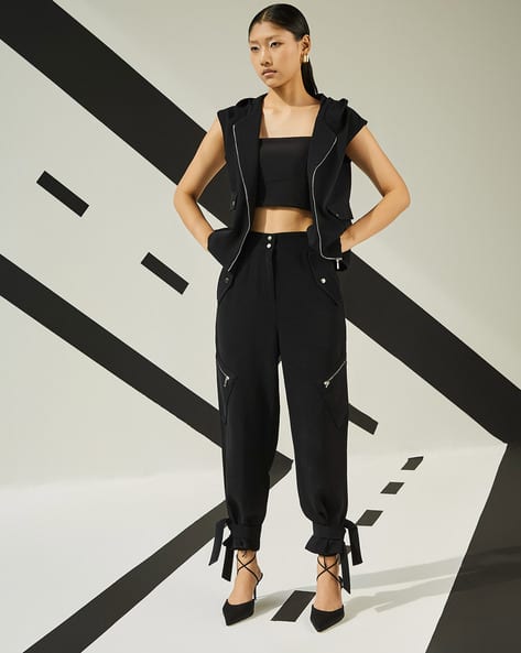 Buy Black Sweatshirt Hoodies for Women by The Dapper Lady Online