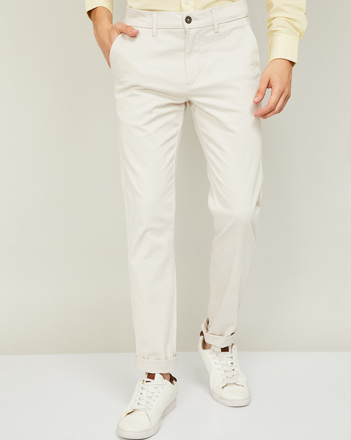 Buy White Trousers  Pants for Men by CODE by Lifestyle Online  Ajiocom