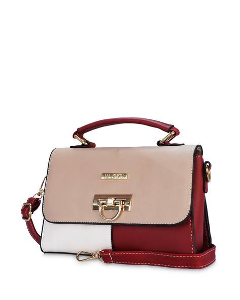 LUVOKSI Colourblock Sling Bag with Detachable Strap