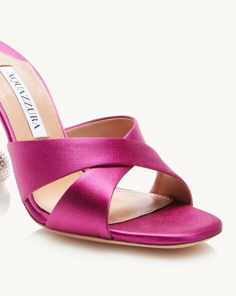 Pink 2025 satin mule