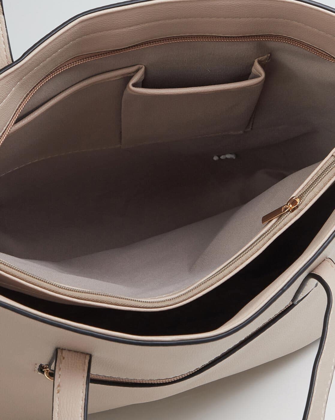 Cream LeatherLook Laptop Tote Bag New Look