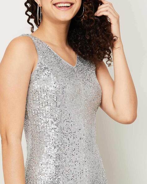 Silver Dresses For Women Online – Buy Silver Dresses Online in India