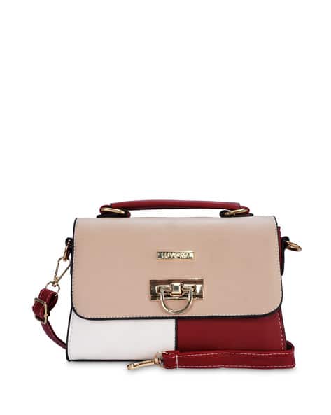 Colourblock Sling Bag with Detachable Strap