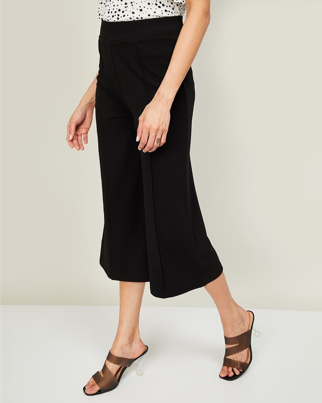 Buy Black Trousers & Pants for Women by CODE BY LIFESTYLE Online