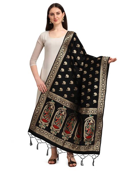 Zari Dupatta with Tassels Price in India