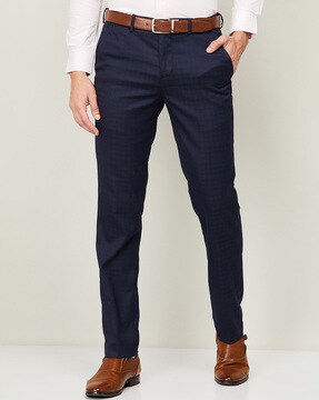 Buy Navy Trousers & Pants for Men by CODE by Lifestyle Online 