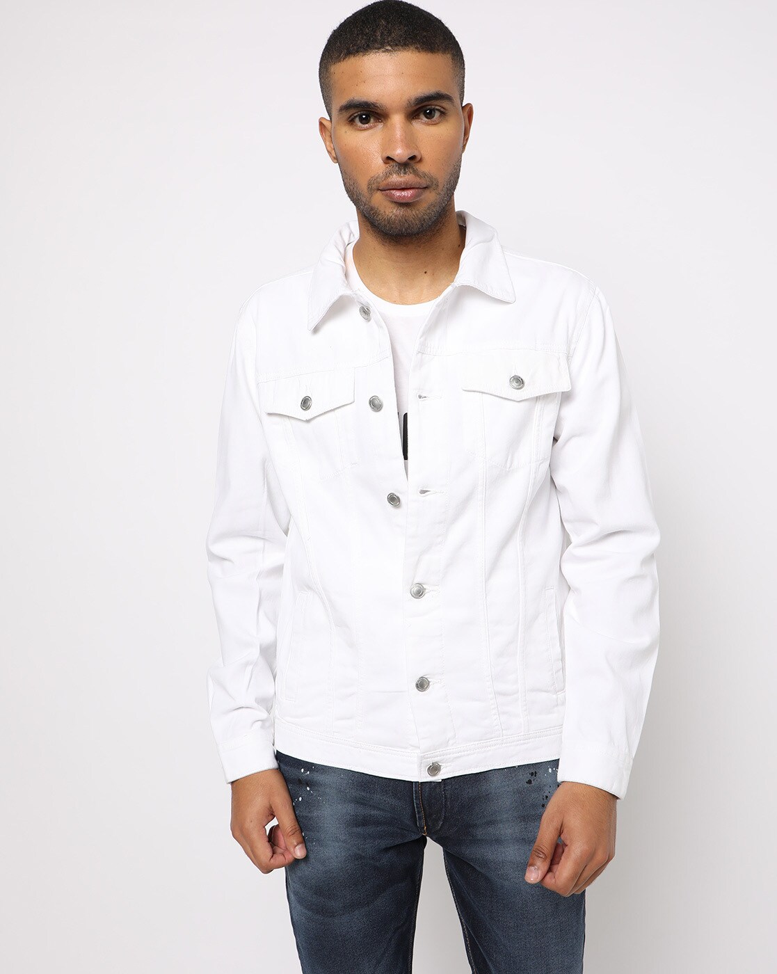 white trucker jacket mens