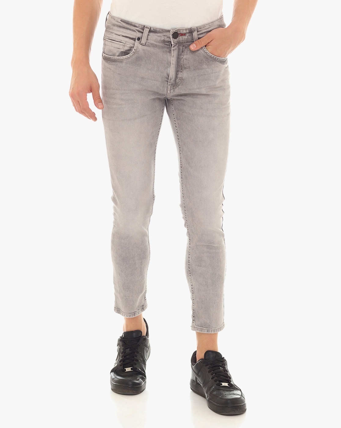 grey washed jeans