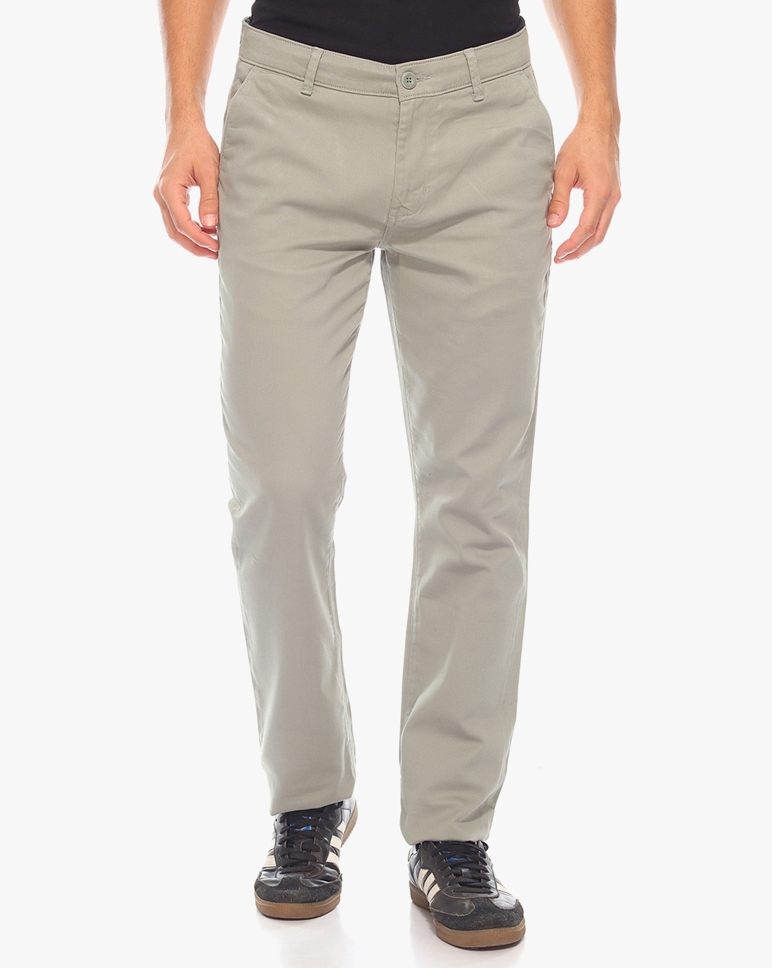 BUFFALO by FBB Slim Fit Men Grey Trousers - Buy BUFFALO by FBB Slim Fit Men  Grey Trousers Online at Best Prices in India | Flipkart.com