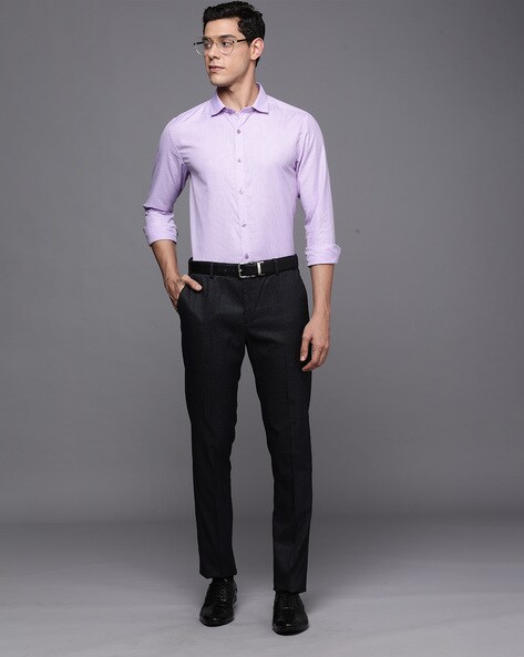 Men's Light Purple Cotton Solid Formal Shirt, Men Formal Dress Shirts,  Office Formal Shirts, Formal Office Shirts, मेन्स फॉर्मल शर्ट - NOZ2TOZ,  New Delhi | ID: 2851320657297
