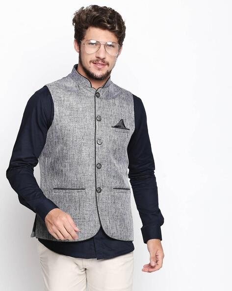 Buy Grey 3 Piece Ethnic Suit for Men by SHATRANJ Online Ajio