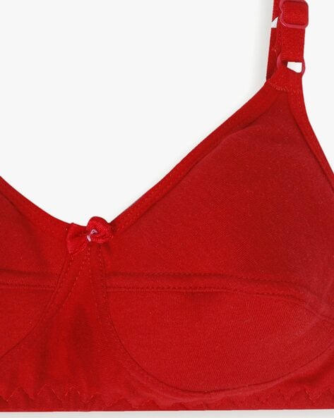 Buy Alishan Red Cotton Blend Non Padded Bra - 44B (AS0893) Online at Best  Prices in India - JioMart.