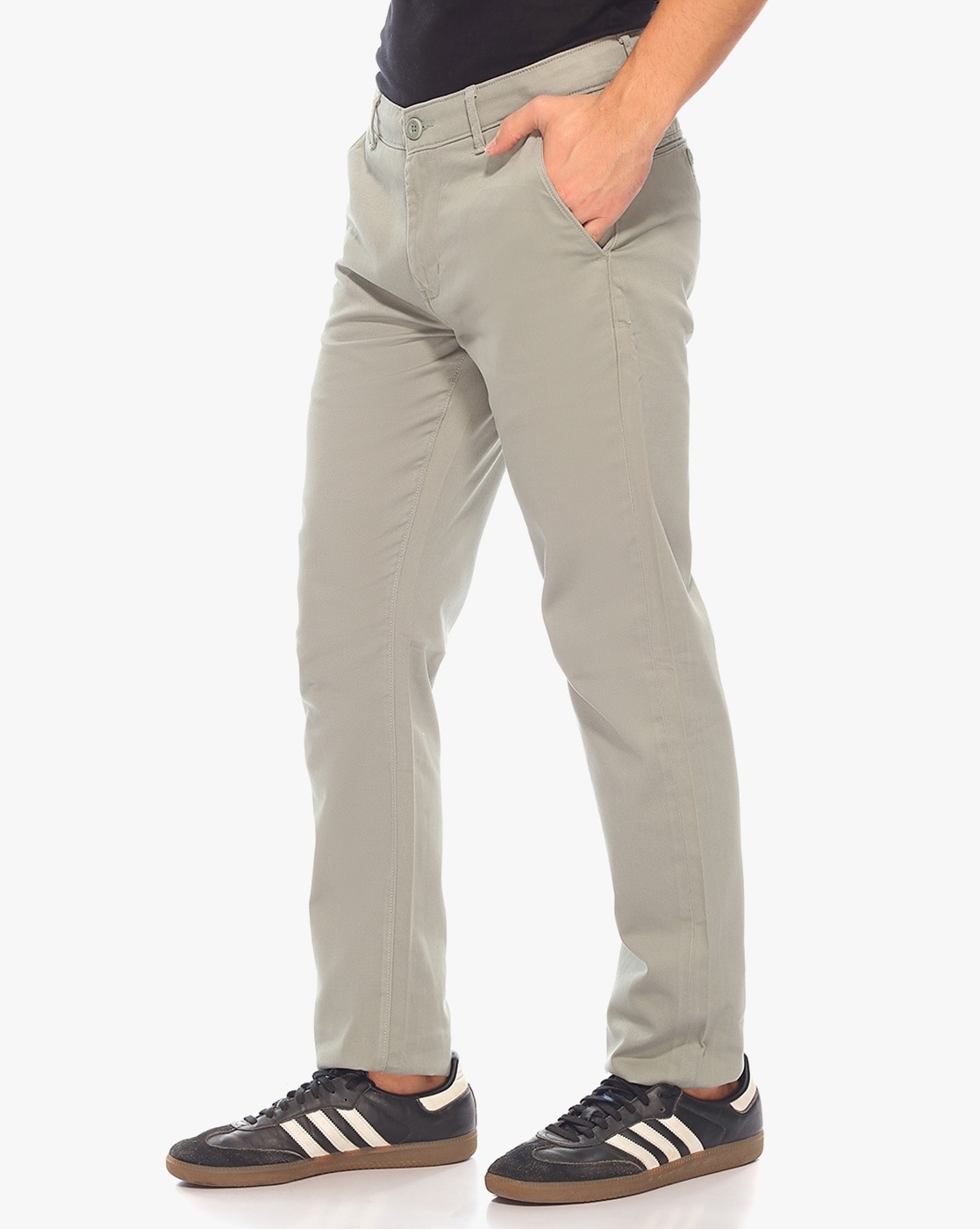 Slim Fit Beige Twill Pants – Buffalo Jeans - US