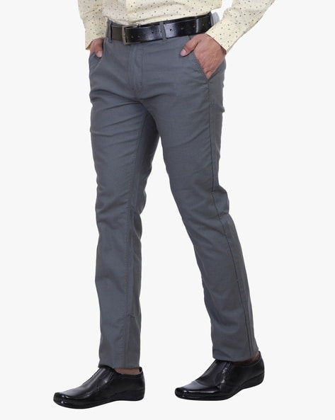 BUFFALO by FBB Slim Fit Men Khaki Trousers  Buy BUFFALO by FBB Slim Fit  Men Khaki Trousers Online at Best Prices in India  Flipkartcom