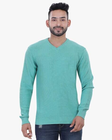 Knitted V-neck Pullover