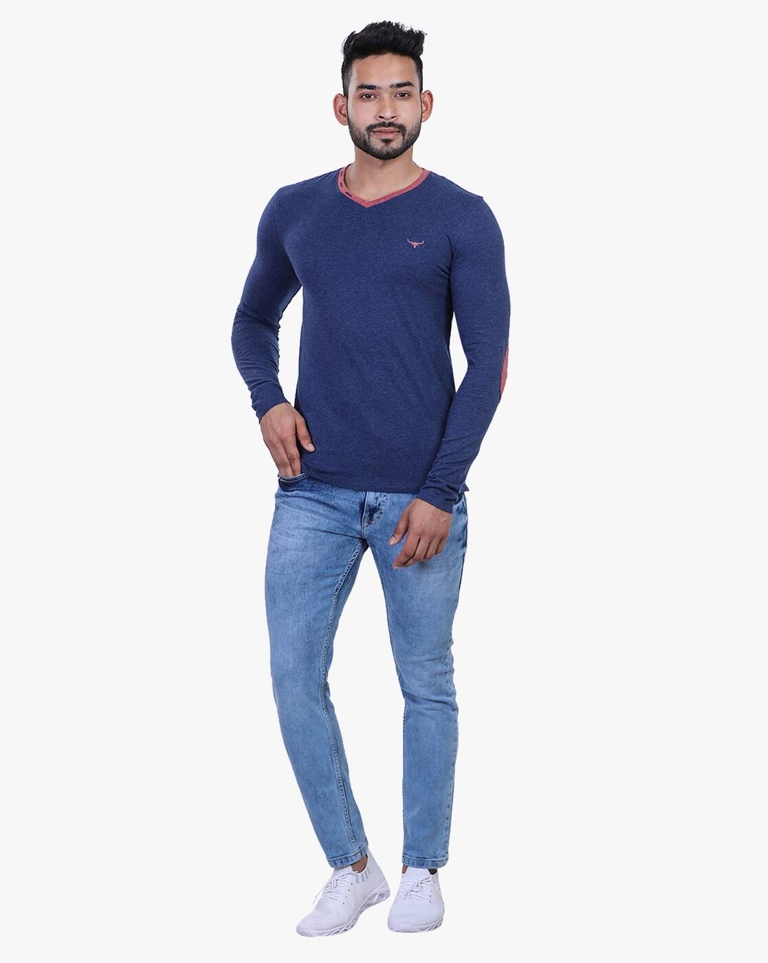 Buy Navy Blue Tshirts for Men by Buffalo Online | Ajio.com