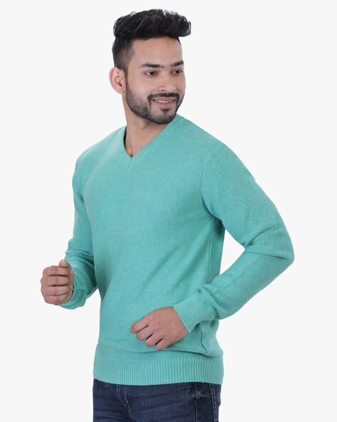 Knitted V-neck Pullover view 2