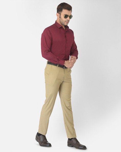Buy Maroon Shirts for Men by Canary London Online 