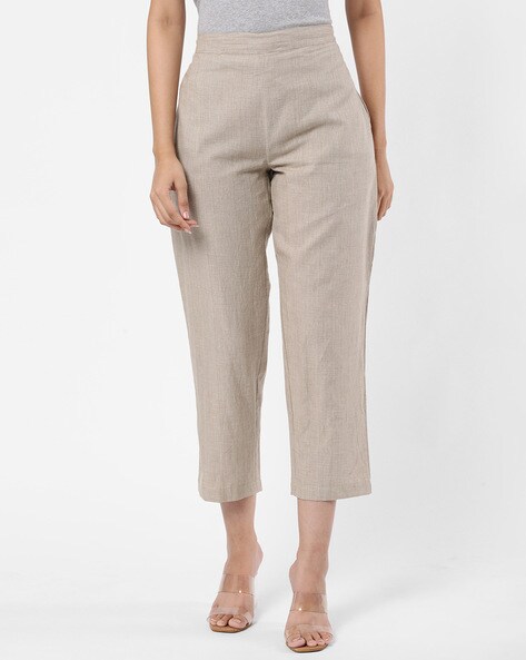 high-Rise Elasticated Waist Pants Price in India