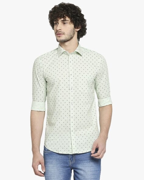 Printed Shirt Knight Hood Shirt Buy Green Shirts For Men By