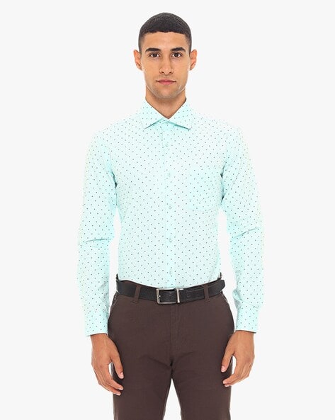 Buy Aqua Shirts for Men by KNIGHTHOOD Online