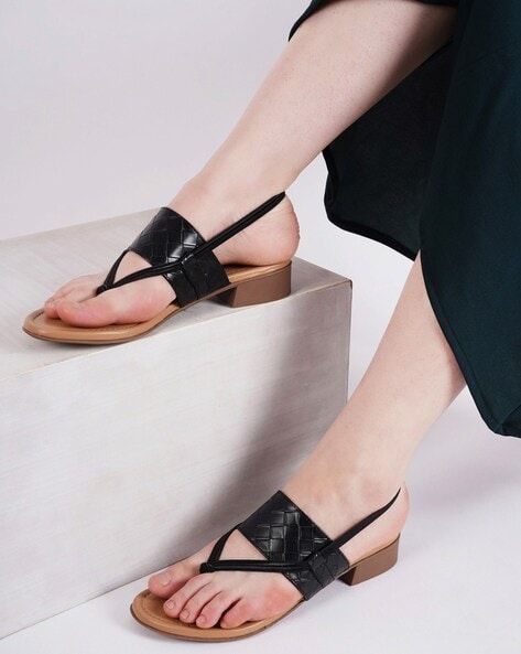 Black best sale slingback sandals