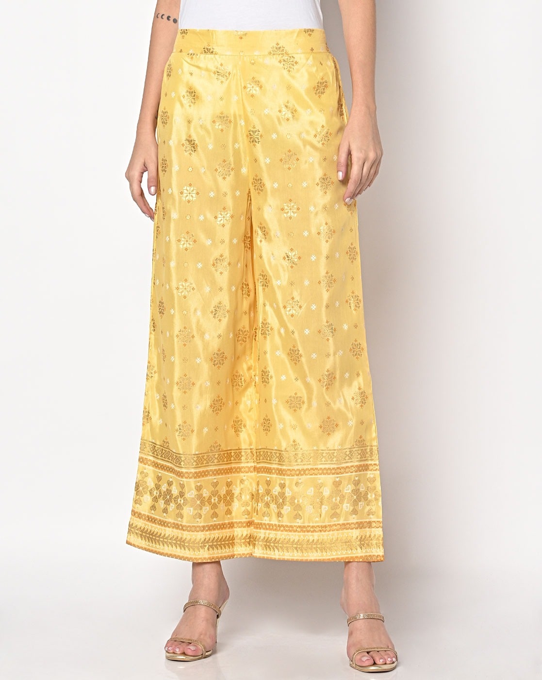 Buy Gold Pants for Women by AURELIA Online