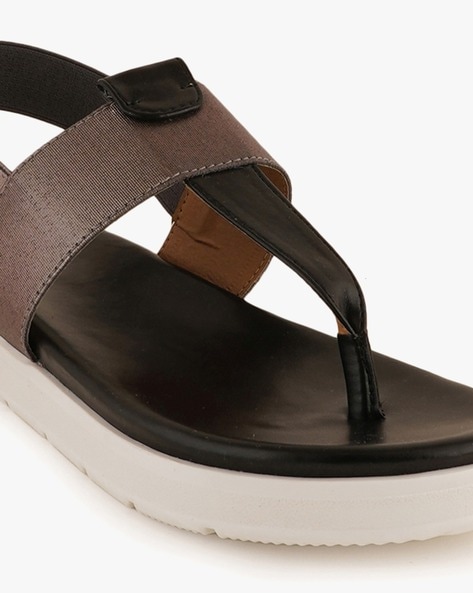 Buy Black Flat Sandals for Women by Steppings Online Ajio